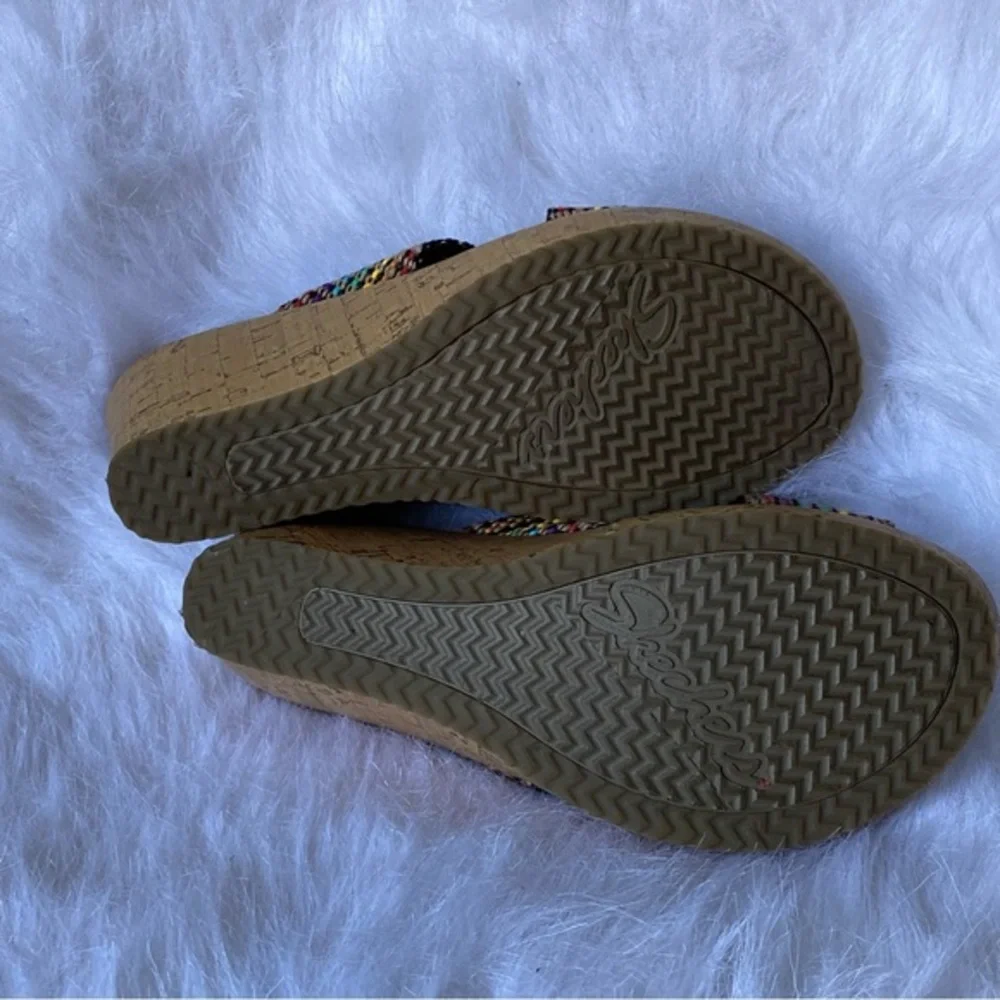 Skechers‎ Shoes Women’s Size 7 Open Toe Slip On Wedges
